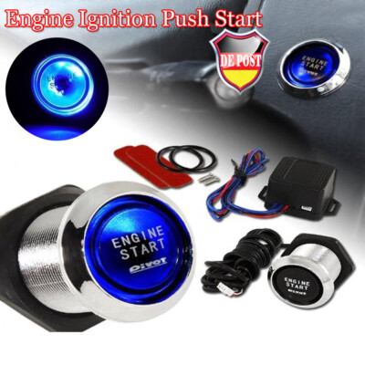 Motor LED Startknopf Druckschalter  Drucktaster Zündung Starter Ignition Auto DE