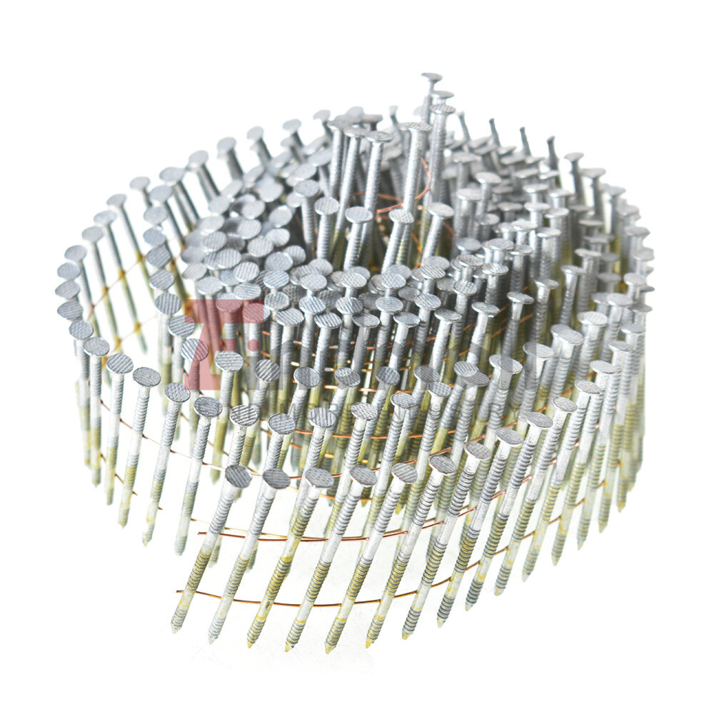 3600Pcs 15 Degree Siding Nails 1-1/2” x .092” Collated Wire Coil Full Round Head