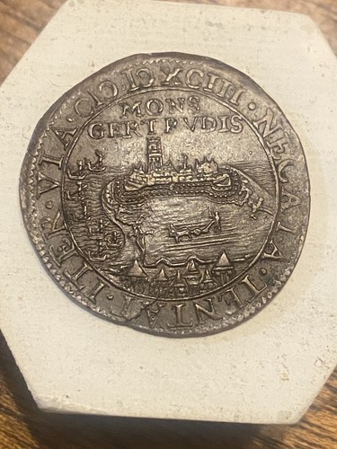 Spanish Netherlands RARE 1593 Jeton MONS GERTAVDIS GERTRUDENBERG SilverAE - Bild 1 von 12