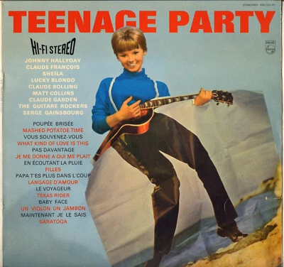COMPILATION "TEENAGE PARTY" POP ROCK LP 1963 PHILIPS 840.525 STEREO - Photo 1/3