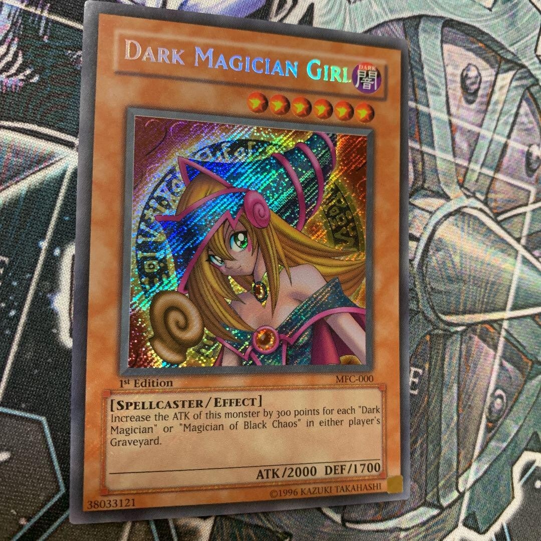 PSA9 遊戯王 Dark Magician Girl MFC-000 アンリミ 2003 Yugioh DARK MAGICIAN GIRL MFC-000 1st Edition Secret Rare PSA