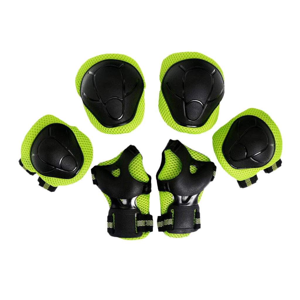 6 Kids Youth Knee Pad Elbow Pads Helmet Guards for BMX Bike