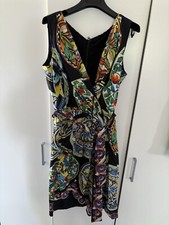 D&G Sicilian ceramic plates floral printed black Dress size 46 