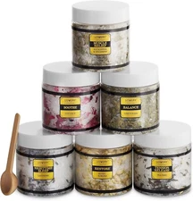 Epsom Bath Salts Gift Set Relaxing Spa Salt with Essential Oils - Lavender Eu...