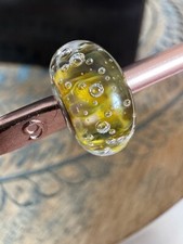 OOAk Artisan Yellow/Green Lake Eye Bead, Mura...