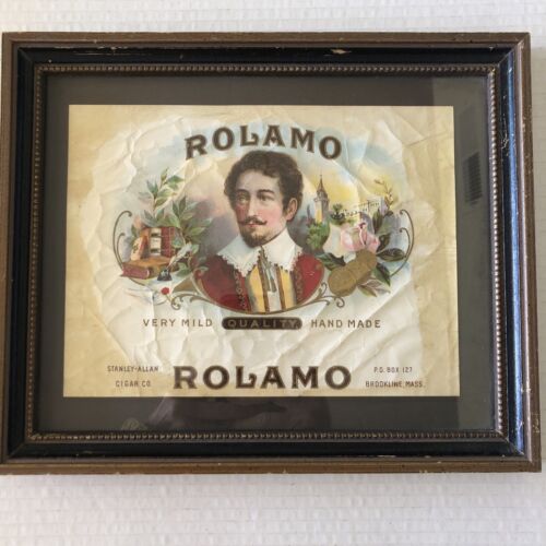 ROLAMO Cigar Box Label Advertisement Framed and Matted 11 “x 9” - Picture 2 of 11
