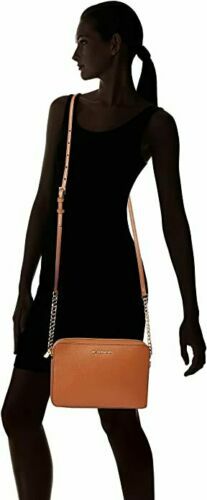 Michael Kors Umhängetasche braun Leder Messenger Handtasche Schulter Damen - Bild 6 von 12