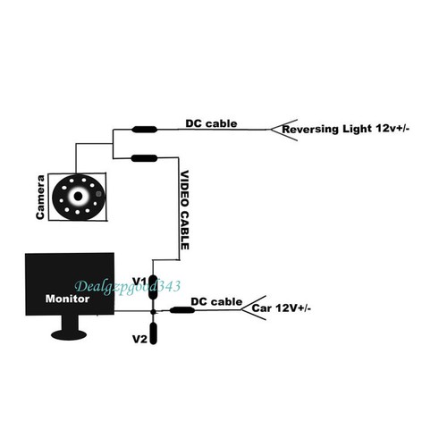 4.3" TFT LCD Monitor Car Rear View Kit + 18 IR Reversing Parking Backup Camera - Picture 8 of 8