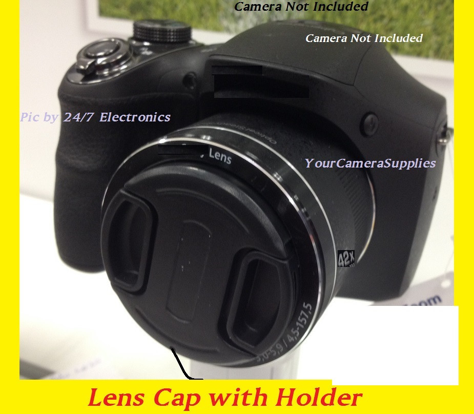 FRONT SNAPON LENS CAP to CAMERA CANON SX30 SX40 SX10 SX20 SX1 IS HS