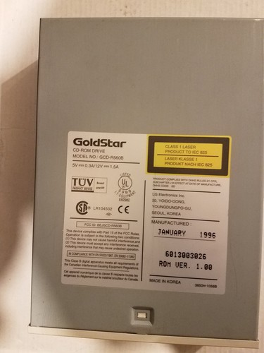 GoldStar GCD-R560B CD-ROM Drive Internal IDE Beige