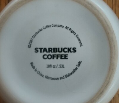 2007 Starbucks Extra Large Coffee Cup with Logo | eBay