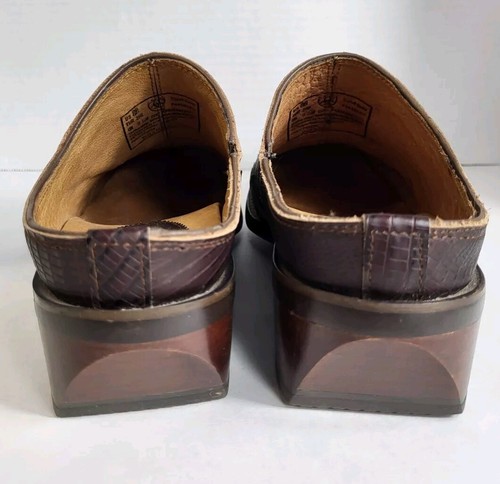 Ariat Tabitha Women’s Slide On Mule Boots Lizard Espresso Brown Size 8B Cowgirl - Picture 7 of 18