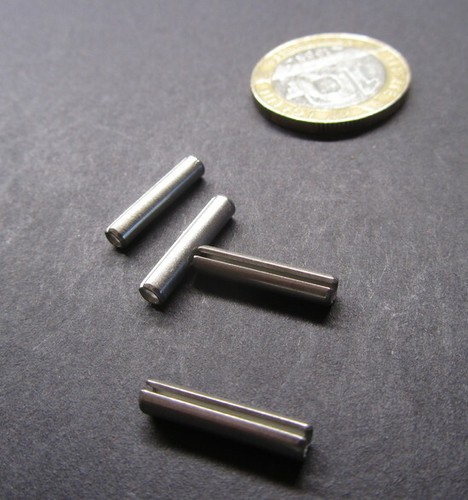 420 Stainless Steel, Slotted Roll Spring Pin, 1/8" Dia x 5/8" Length, 200 pcs - Picture 11 of 12