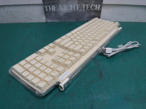 Apple Pro Keyboard M7803 USB Wired Clear/ Stained White w/ Apple A1152 Mouse - Picture 5 of 12