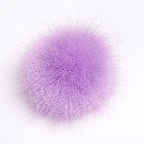 Multicolor Detachable Coloured Faux Fur Pom Poms For Hats And Clothes 8-12cm - Picture 23 of 29