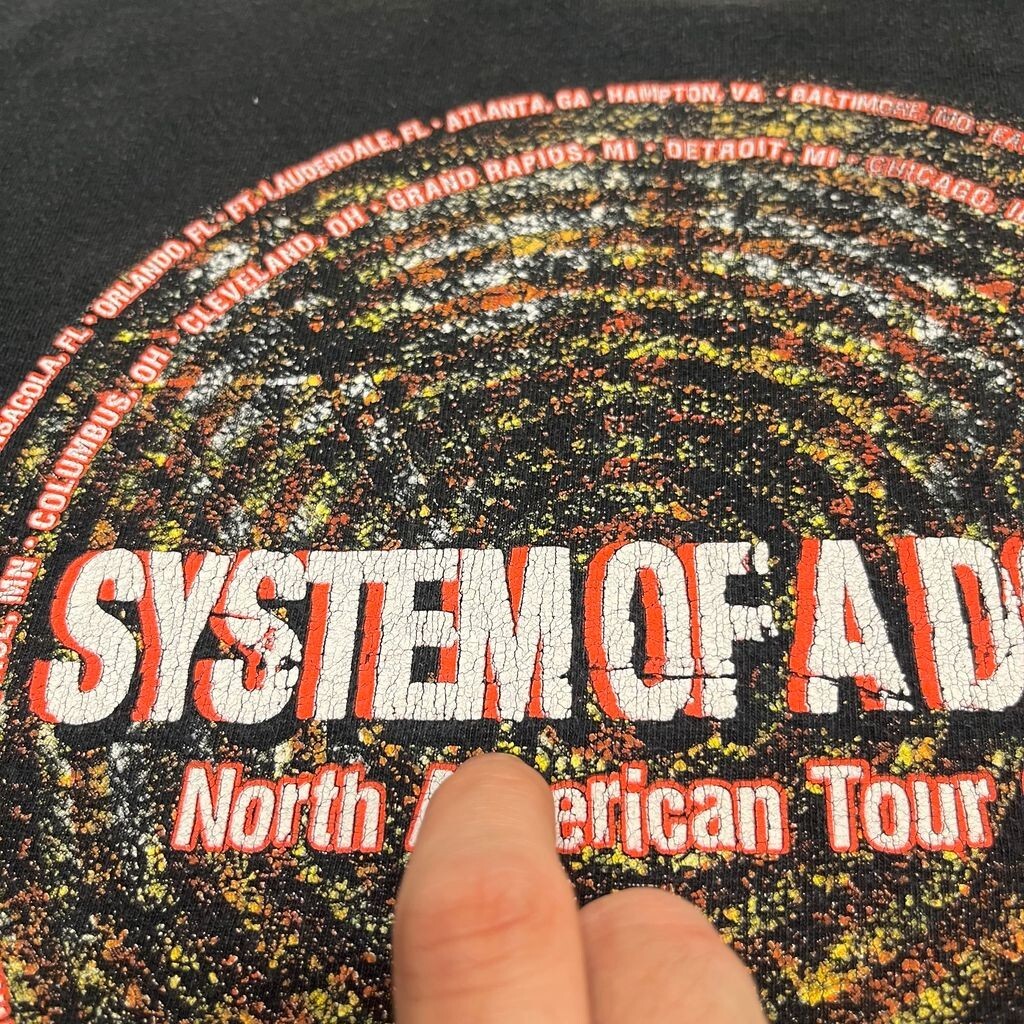 System Of A Down Shirt Men's XL Black North American Tour