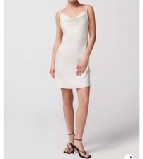 Urban Outfitters Mallory Cowl Neck Slip Dress White Size Medium