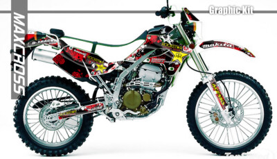 KAWASAKI KLX250 SR/D-Tracker 2005/2004 - 2007 MAXCROSS GRAPHICS