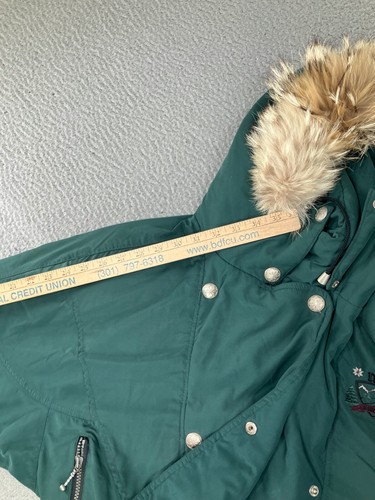 Vintage Nils Skianzug Damen 16 grün Einteiler Schneeanzug Overall Kapuze - Bild 12 von 22
