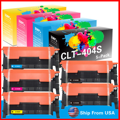 5PK CLT-404S CLT404S Toner Cartridge Xpress SL-C480FN SL-C482FW C482W Printer