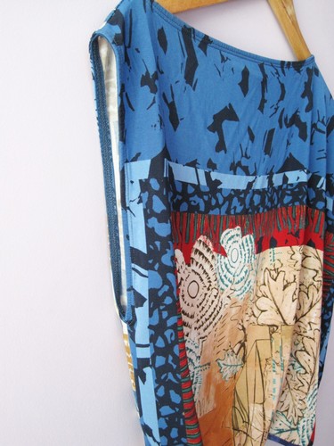 SAVE THE QUEEN RARE MULTICOLOUR viscose WOMAN Y2K BLOUSE TANK TOP T SHIRT SIZE S - Picture 5 of 14