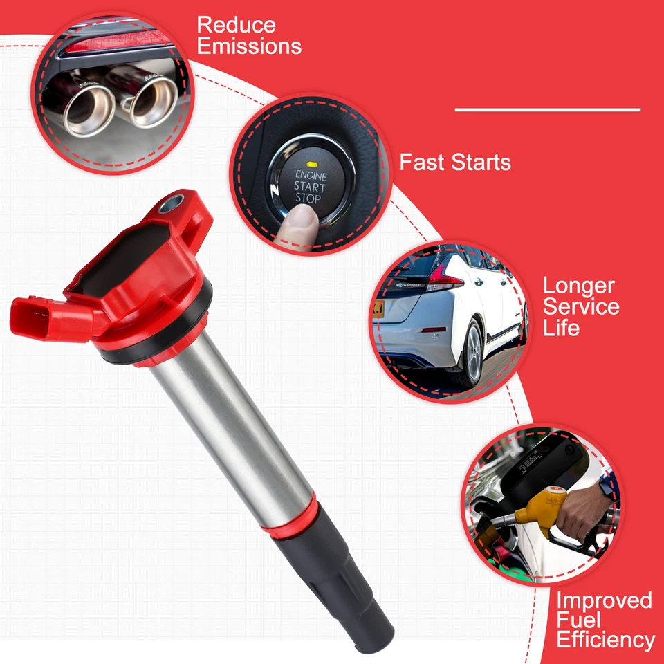 Juego de 4 bobinas de encendido para Toyota Corolla C-HR Scion xD Lexus CT200h 1.8L 2.0L Foto 3 de 4