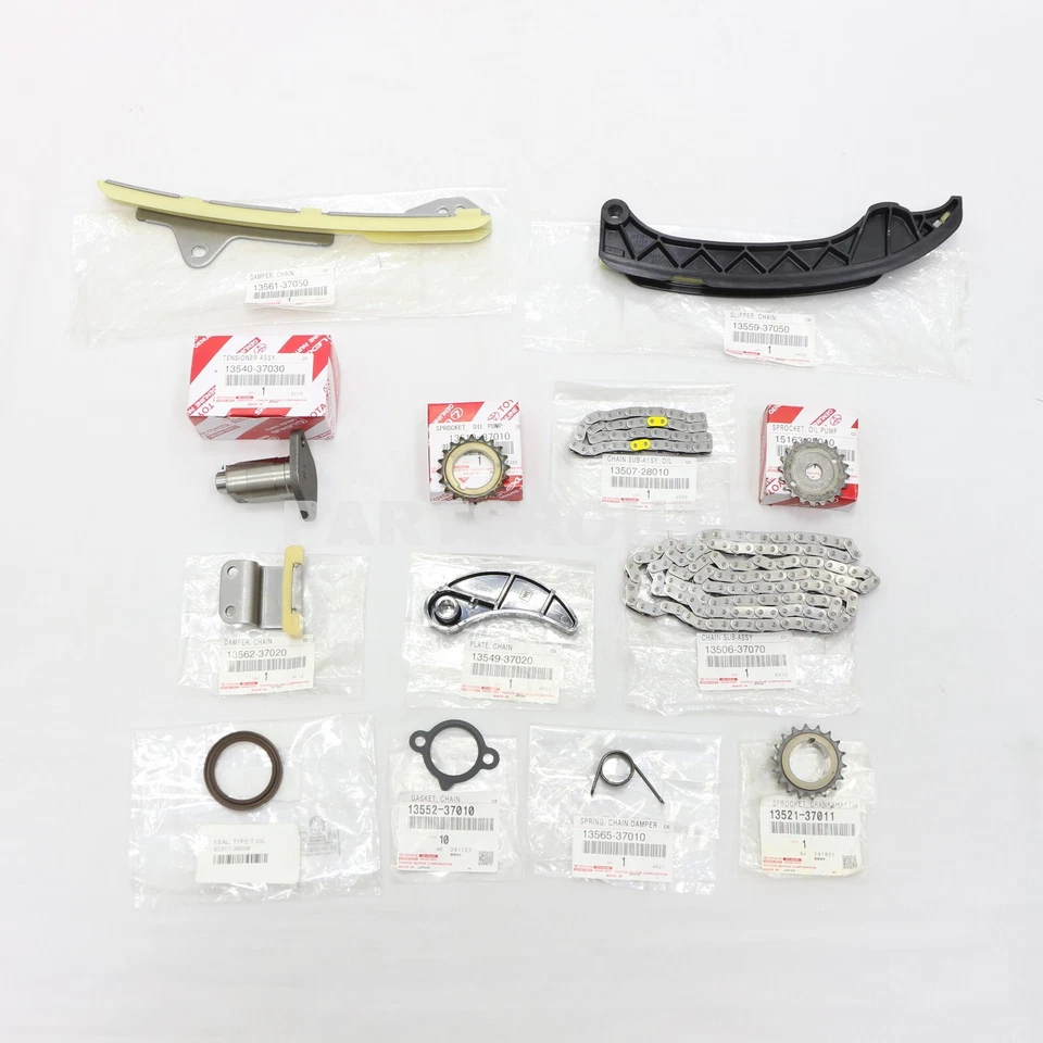 KIT de cadena de distribución genuina Toyota Matrix Corolla Scion xD motor 2ZRFE 1,8 L Foto 4 de 4