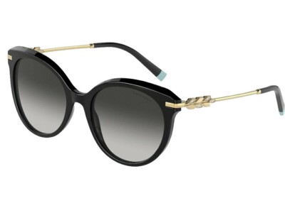 Tiffany & Co. TF4189B 8344/3C Black Gold With Crystals Woman's Sunglasses 55 mm
