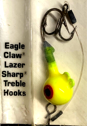 Iron Man Jig Head with Stinger Hook 1/4oz Chart 2ct and 3/8oz Orange Clown 2ct - Picture 8 of 23