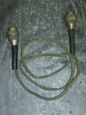 ANCIEN VINTAGE Microphone ? Haut parleur ?  cable.7 pin femelle/femelle 1.3 m