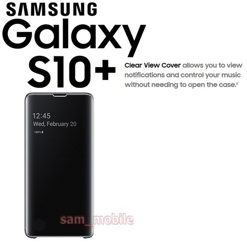 New Official SAMSUNG genuine CLEAR VIEW Cover case EF-ZG975 for Galaxy S10+ - Picture 13 of 25