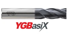1/2" (.5000") CARBIDE END MILL 4 FLUTE - X COATED - YG1 G9H88032N