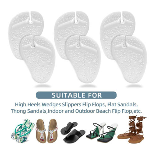 3 Pair Flip Flop Pad Silicone Soreness Relief Forefoot Cushions Metatarsal Pads - Picture 4 of 24