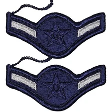 Lot Of 2 U.S Air Force USAF Airman E-2 Insignia Stripe Patches 3” Chevrons