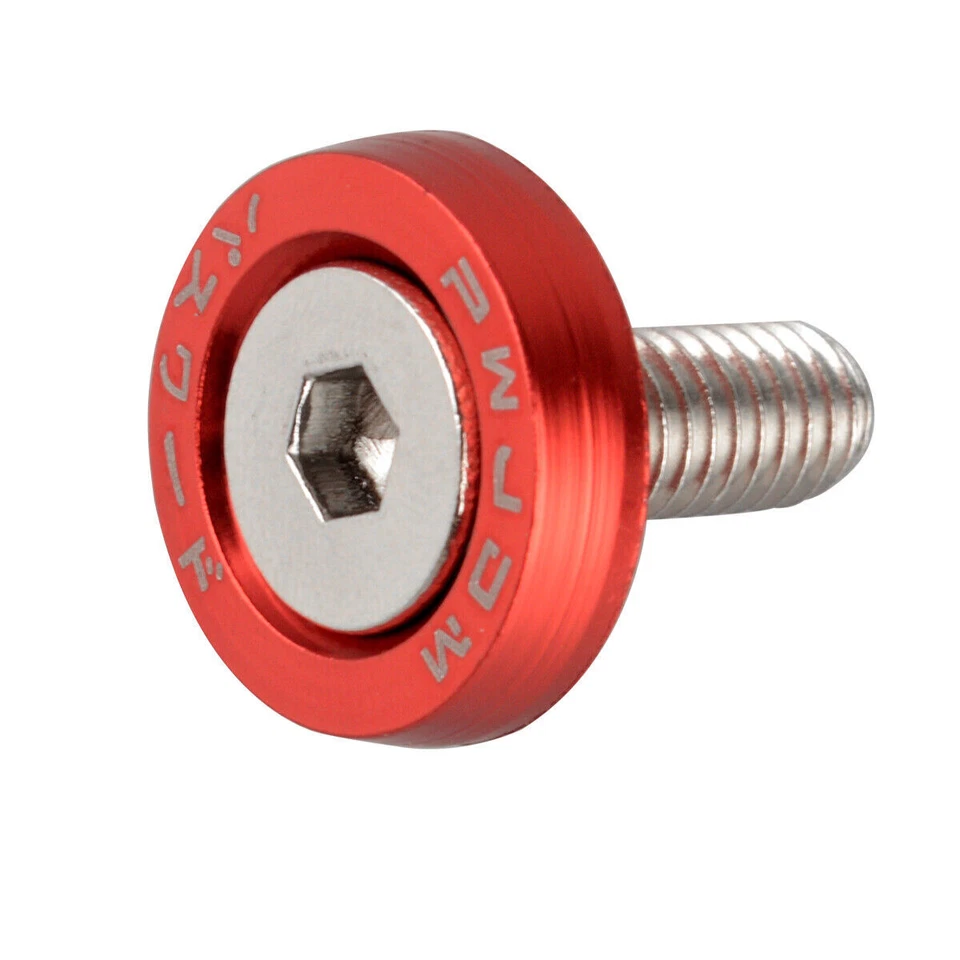 Kits de pernos de aluminio para guardabarros arandela de parachoques de aluminio Billet de 20 piezas multicolores Foto 3 de 4