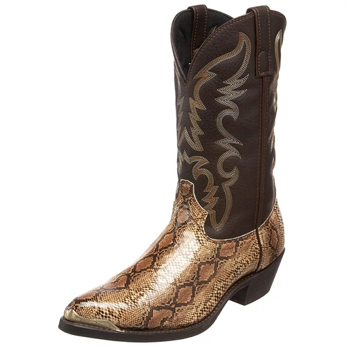 Modische Western Cowboy Cowboystiefel Mit Runder Zehenpartie Für Herren Stiefel - Bild 12 von 15