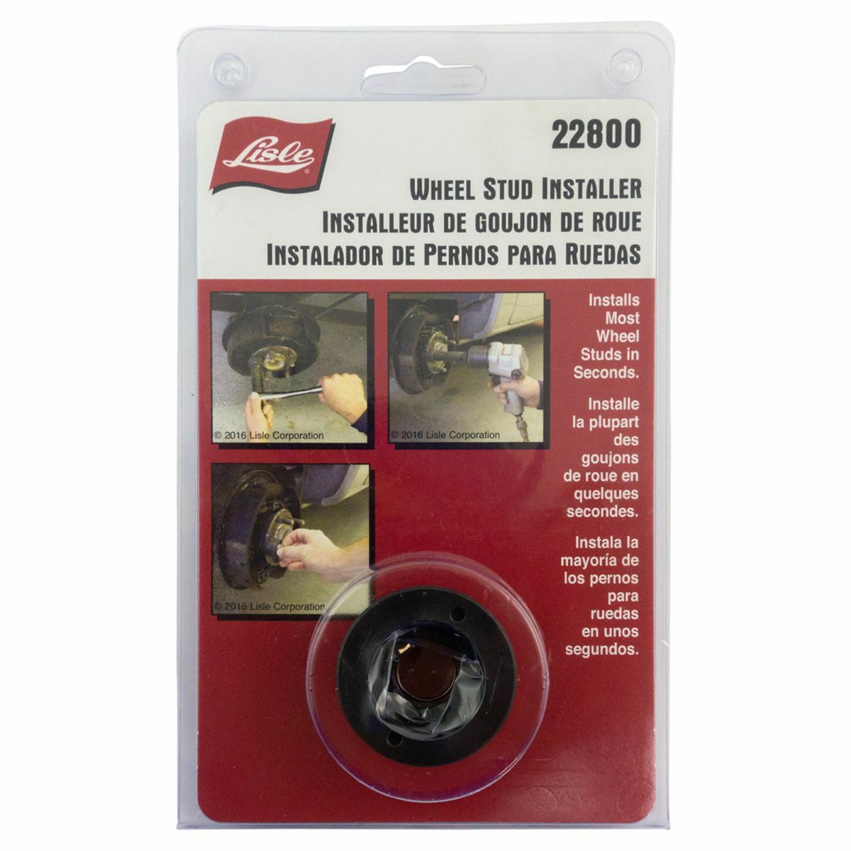 Lisle 22800 Wheel Stud Installed Tool Easily Draw Wheel Studs in to Hub