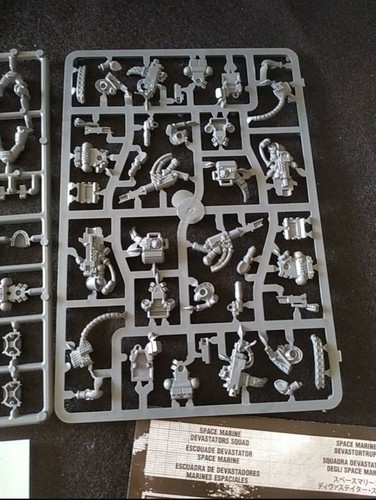 WARHAMMER 40,000 SPACE MARINE DEVASTATOR SQUAD OOP - Imagen 2 de 6
