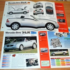 2 1997 Mercedes Benz SLK 230 Specs Info Original Poster Brochure 97 SLK230