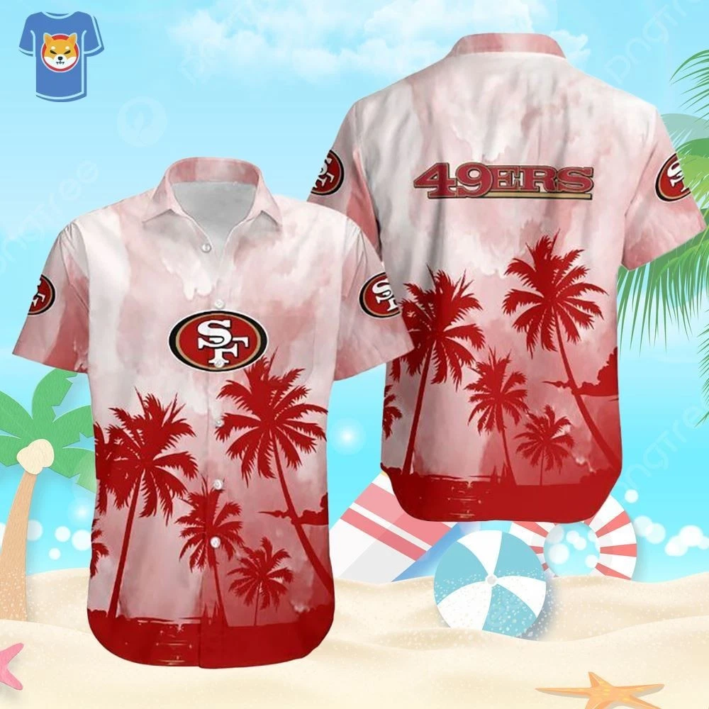 San Francisco 49Ers Coconut Trees football Gift For Fan Hawaiian Shirt