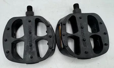 Mongoose MG-3 NOS Bicycle Pedals Vintage Black MTB BMX Reflectors Taiwan