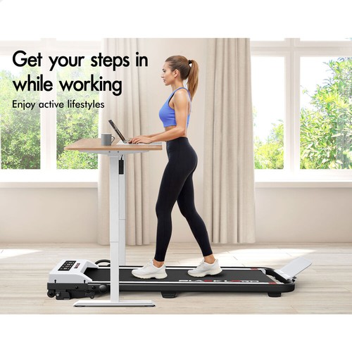 BLACK LORD Treadmill Electric Walking Pad Foldable Under Desk Home Gym White - Picture 4 of 12