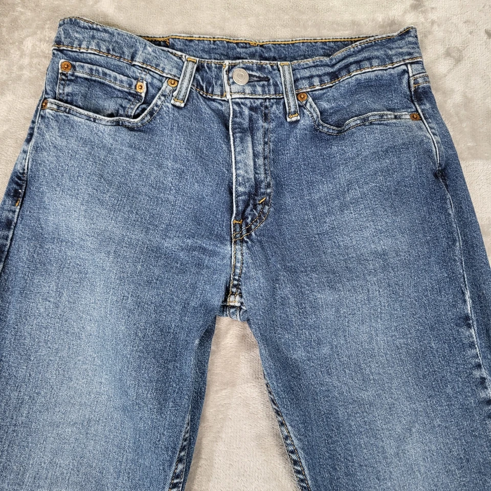 Pantalones de mezclilla Levis 511 para hombre 31x30 (se adapta a 30x28) ajustados cónicos desteñidos azules elásticos modernos Foto 2 de 4