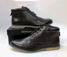 London Fog Tyler Chukka Ankle Memory Foam Men's Casual Boots US 13M Brown