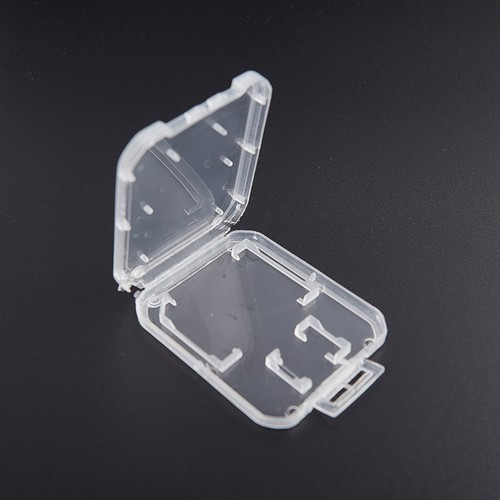 10pcsSd Card Case Transparent Standard SD SDHC Microsd Case Box Protector Hol .# - Zdjęcie 4 z 8