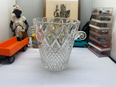 ANCIEN SEAU A GLACE EN CRISTAL 13 CM - Photo 1/4