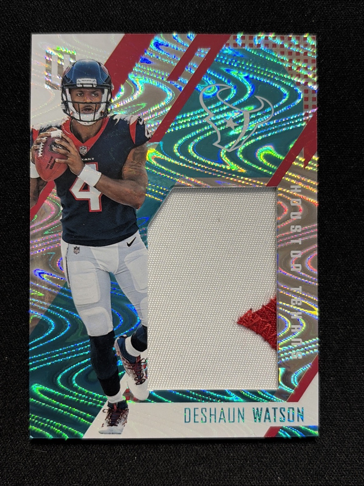 Deshaun Watson Panini Unparalleled Rookie Stitches #RSDW Teal Patch