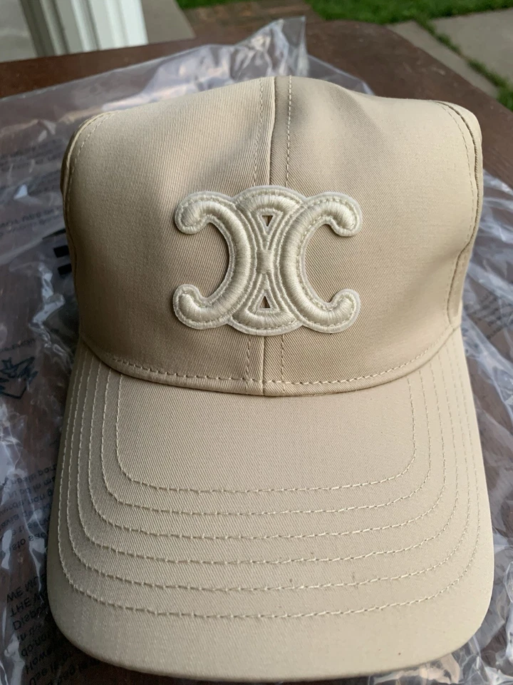 Gorra de béisbol Celine gorra hombres mujeres en algodón lavado vainilla talla M crema Foto 2 de 4