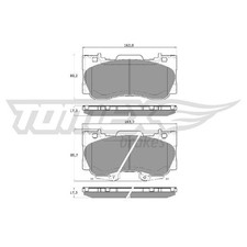 Satz Bremsbeläge Bremsklötze vorne für Ford USA Mustang id76810