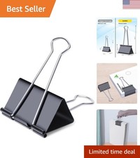 Extra Large Jumbo Binder Clips - 3 Inch Steel Clips, Set of 36 for Versatile Use